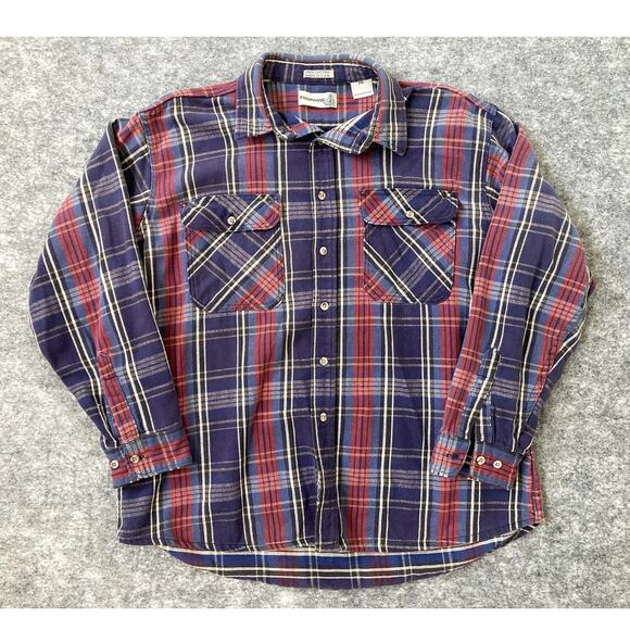 Vintage Fieldmaster flannel shirt mens 2XL button down western outdoors camping - Picture 1 of 7